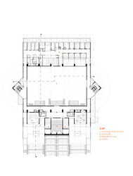 City Campus Ostrava, Zázemí sportu a behaviorálního zdraví, ATELIER SIMONA GROUP: Půdorys 3NP