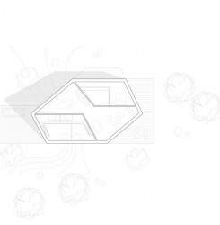 Rodinný dům půdorys 2.NP, Steimle Architekten BDA