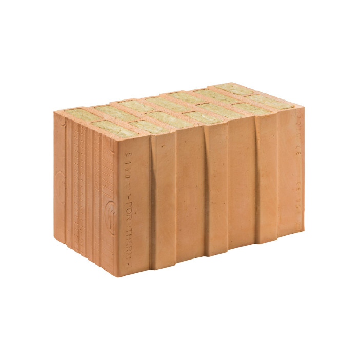 Cihla Porotherm T Profi od wienerbergeru je plněná minerální vatou.