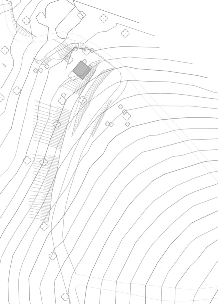 Chata v Liptálu, Ellement Architects/ Hana Maršíková, Jitka Ressová, situace