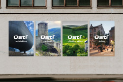 Nová vizuální identita Ústí nad Labem od studia Trifor