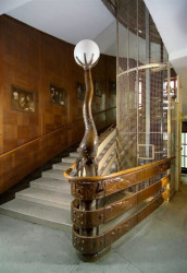 Josip Plečnik, Zachlerův palác, Vídeň, prostor schodiště – foto