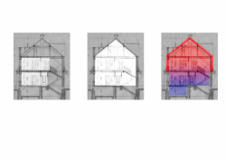 ECHOROST ARCHITEKTI, Rodinný dům v Českém Krumlově, řez – foto
