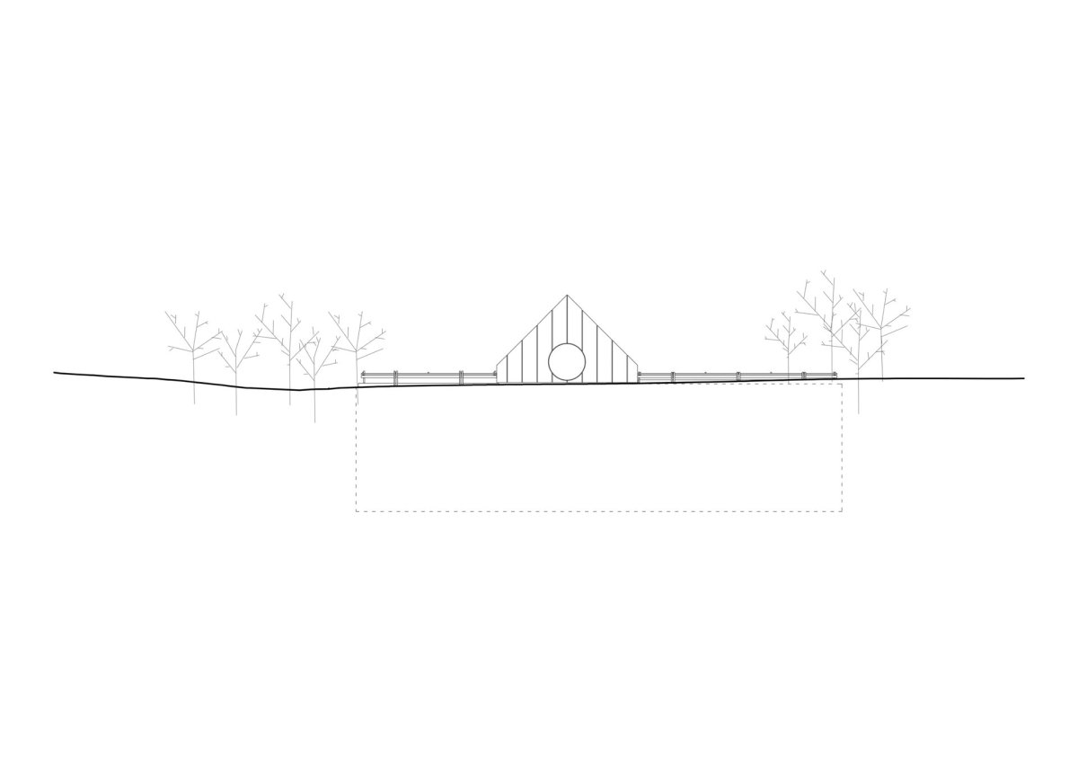 Pohled (Víkendový dům nad přehradou, NOIZ architekti)