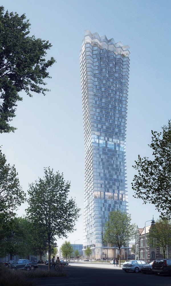 Návrh mrakodrapu Ostrava Tower z dílny studia Chybík+Krištof