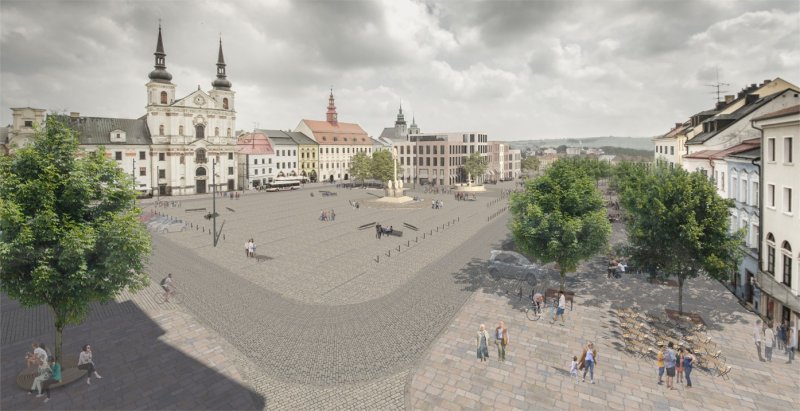 Revitalizace Masarykova náměstí v Jihlavě, vizualizace, MCA atelier, s.r.o.