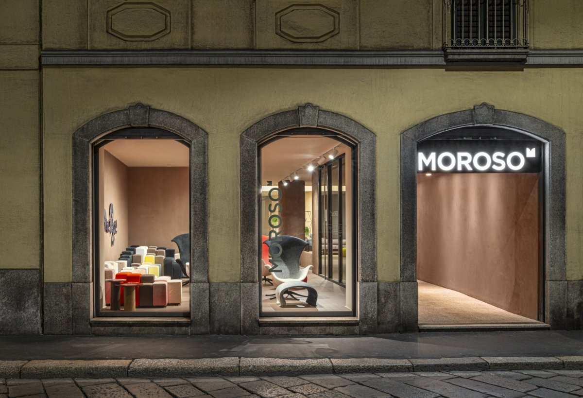 Obchod společnosti Moroso v Miláně