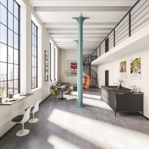 Industriální byt v New Yorku