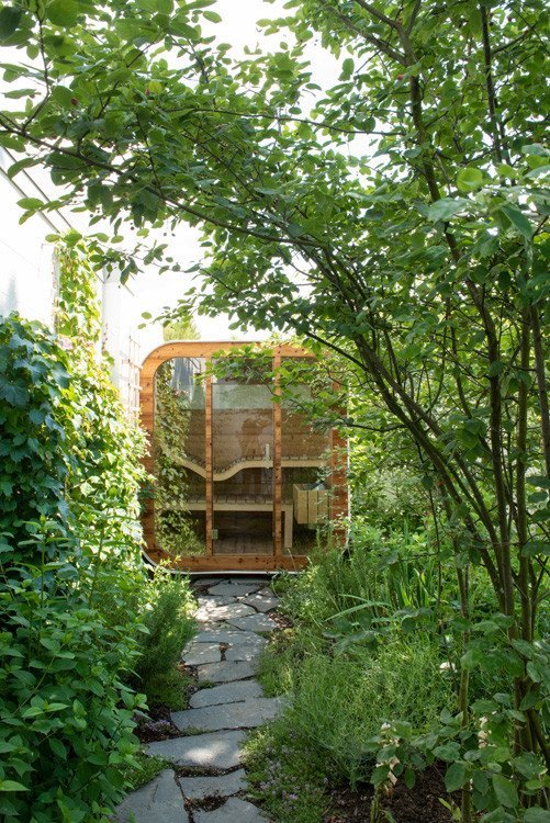 Do jednoho zákoutí se vejde i sauna (Bílý dům v Lysolajích, skvadra architekti)