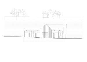 Pohled (Víkendový dům nad přehradou, NOIZ architekti)