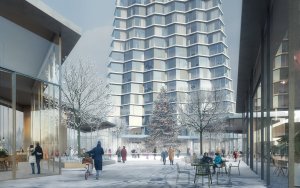 Návrh mrakodrapu Ostrava Tower z dílny studia Chybík+Krištof