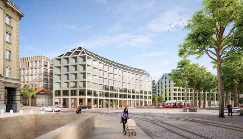 Vítězem soutěže na dostavbu 4. kvadrantu Vítězného náměstí se stali architekti Benthem Crouwel Architects (NL) + OVA (ČR)