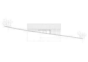 Pohled (Víkendový dům nad přehradou, NOIZ architekti)