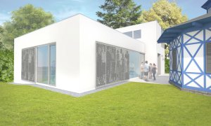 Výstavní galerie STAGE GARDEN, Janca architect / Karel Janča, vizualizace