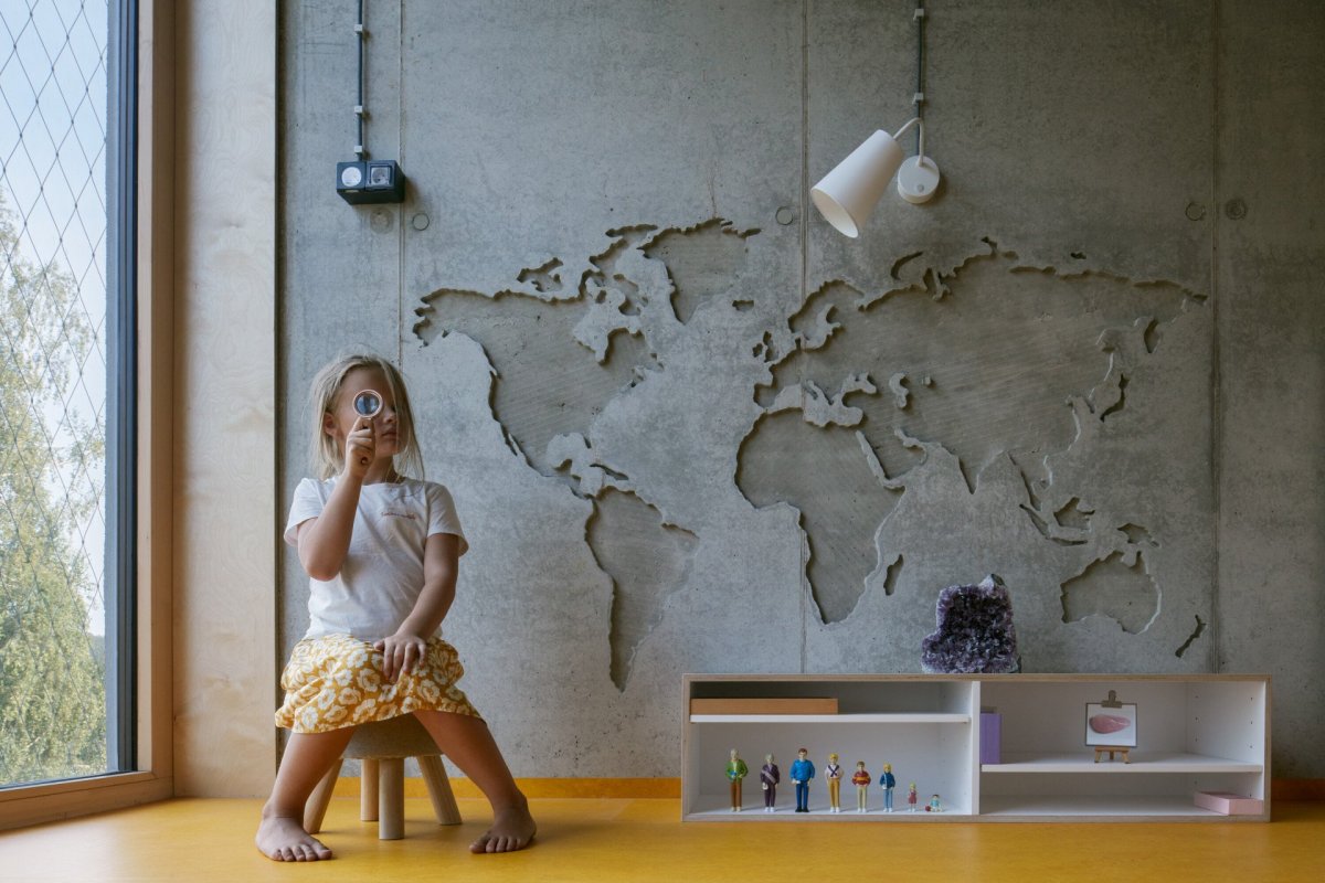 Přístavba ke školce Montessori v Jablonci nad Nisou, Mjölk architekti: ... geografická mapa, ...