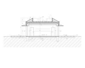 David Prudík, M&P Architekti, Park 4Dvory, kavárna, řez příčný II-II' – foto