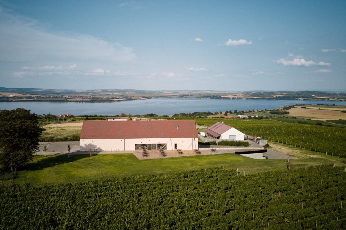 Nový wine bar Reisten v Pavlově od studia ORA