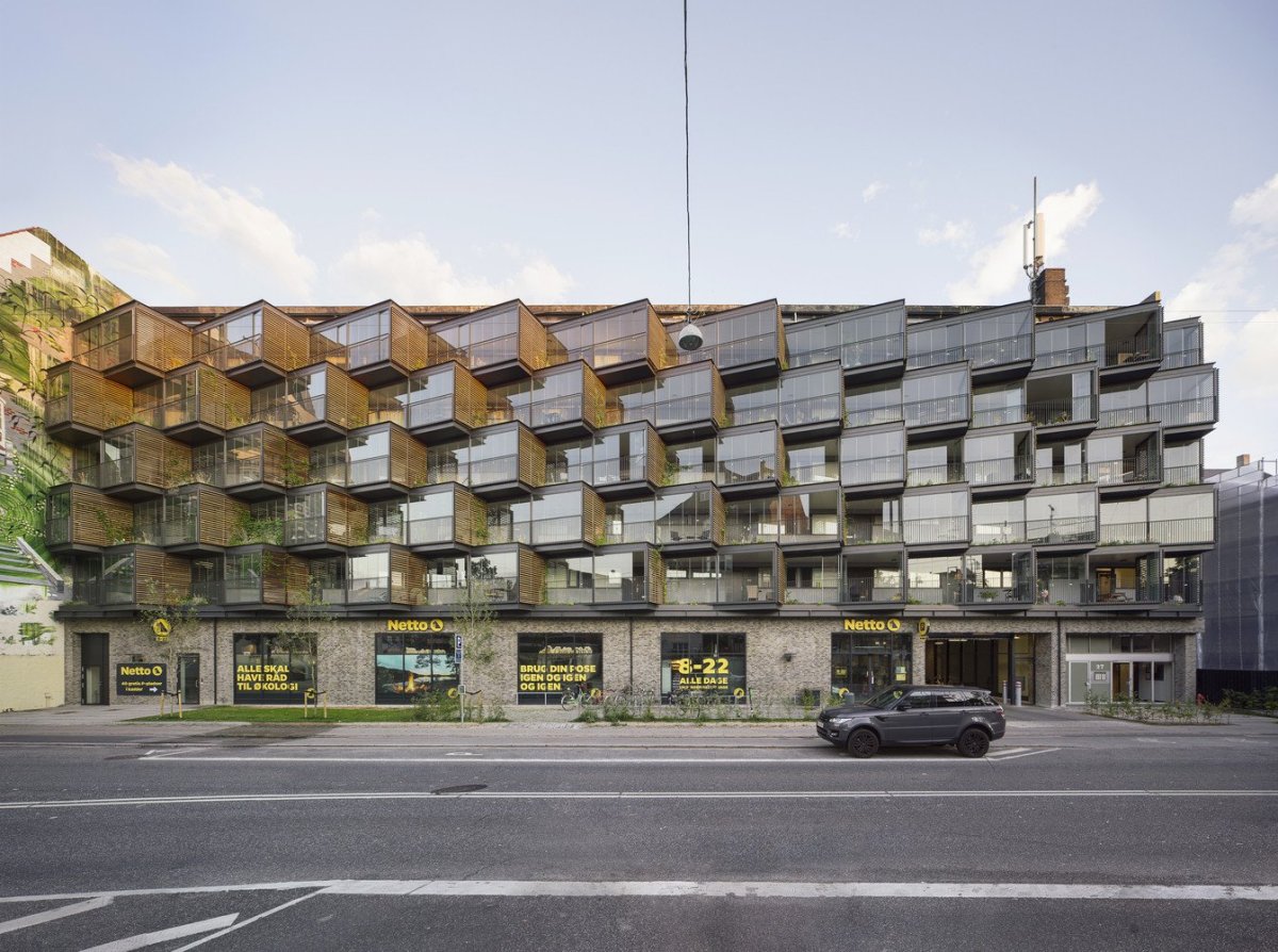 Renovace bytového domu v Kodani od studia Tegnestuen LOKAL