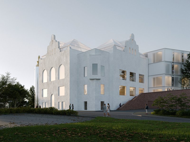 Nová přístavba (Návrh radnice Slezské Ostravy od ateliéru A8000)